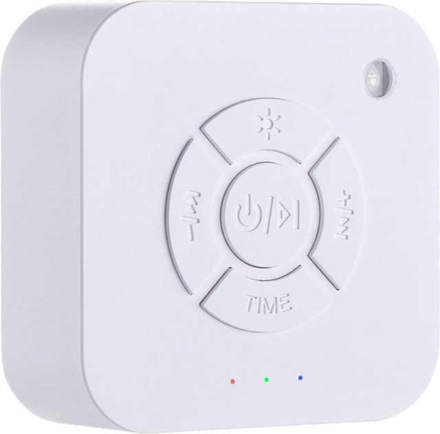 LChome Weißes Rauschen Sound Machine Schlafberuhiger mit 9 Geräuschen, Atemlicht und Timer, Typ-C-Aufladung, Farbe: Weiß - Bild 1