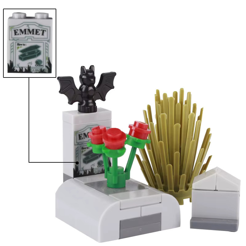 BRICKPANDA Stadt Halloween Skelett Bausteine, Bunt / Mehrfarbig - Bild 2