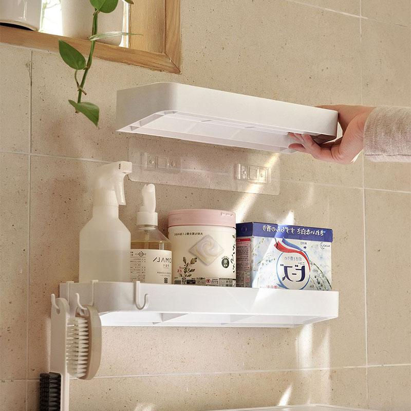Bestbags Kosmetikregal für das Badezimmer Weiß Selbstklebend aus Kunststoff - Bild 2