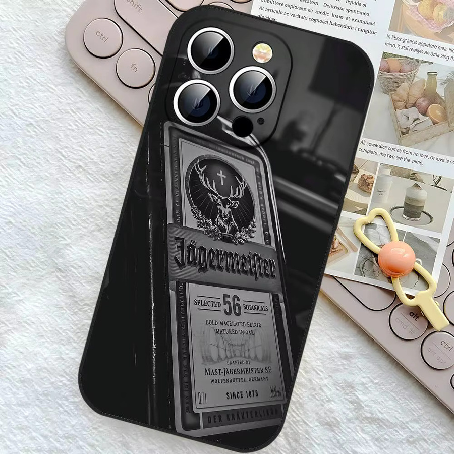 Jagermeister Es Drink Handyhülle für iPhone 17 16 15 14 13 12 11 Pro Max Mini Plus XR XS Soft Cover Schwarz - Bild 4