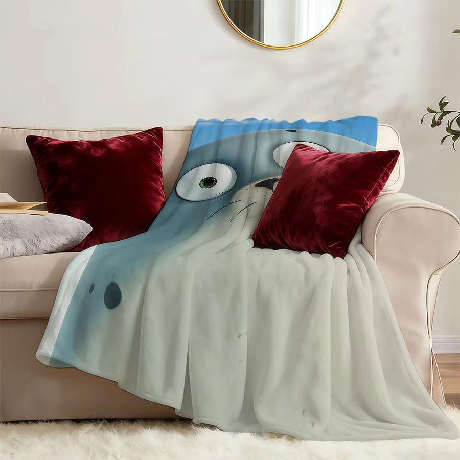 S-SealookS Kuschelige Kinderdecke aus blauem Kunstfell als weicher Überwurf für Bett, Sofa oder Kinderwagen - Bild 3