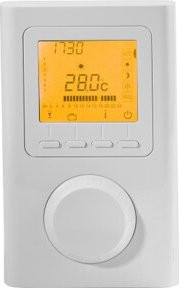 Vitramo Funkfernbedienung mit Funkthermostat und Wochenprogramm in Weiß, B/H/T: 135 x 81 x 22 mm - Bild 1