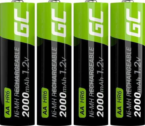 Green Cell HR6 Mignon AA Akku NiMH 2000 mAh 1.2V 4er Pack - Bild 1