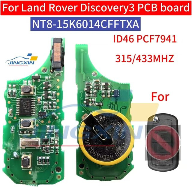 JingxinPCB Wiederaufladbarer Auto Schlüsselanhänger Flip Fernbedienung für Range Rover Sport und Land Rover Discovery 3, Farbe: Grün - Bild 1