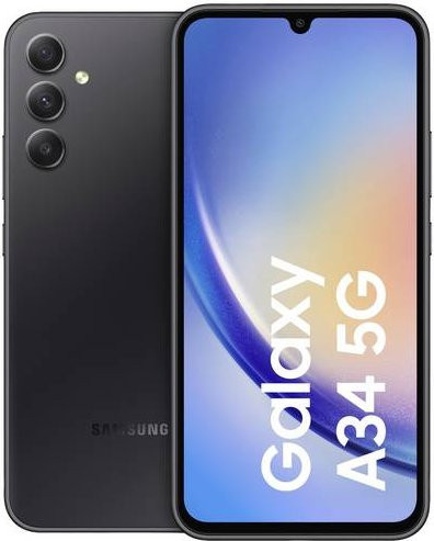 Samsung Galaxy A34 5G Smartphone 128GB 6,6 Zoll Android Grey - Bild 1
