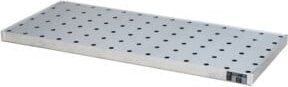 Bauer Südlohn Kleingebindewanne KGW 4/M V4A mit Lochblechrost aus Edelstahl in Silber, B: 60,0 cm, T: 139,0 cm, H: 6,0 cm - Bild 1
