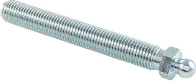 Fath Gewindestange für Gelenkstellfuß Kugel-15 M16x150 mm aus verzinktem Stahl in Silber, 10 Stück - Bild 1