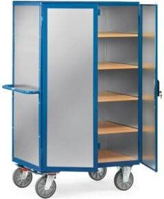 Fetra Kastenwagen 5592 mit ALU-Wänden in Blau mit TPE-Reifen und 750kg Tragkraft - Bild 1
