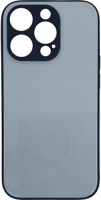 Sublimation Case für Apple iPhone 16 Pro in Schwarz und Transparent mit Glasoberfläche - Bild 1