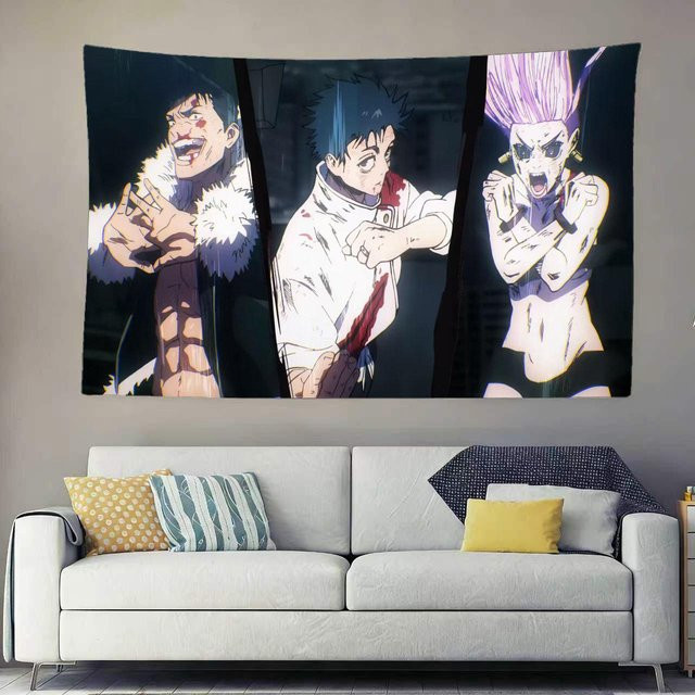 Anime-Wandteppich Jujutsu Kaisen Yuta Okkotsu Death Row Battle Wandbehang von JMG Household Supplies, Mehrfarbig, Breite: 120 cm, Höhe: 180 cm - Bild 1