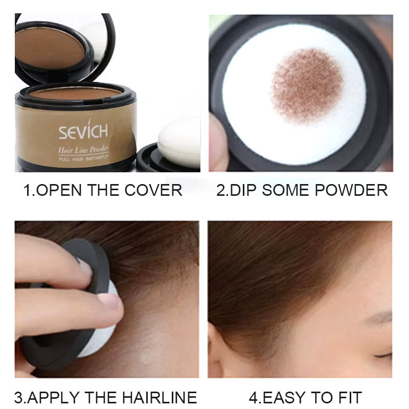 Sevich Haaransatz-Puder, Dark Brown, Matt, Unisex - Bild 3