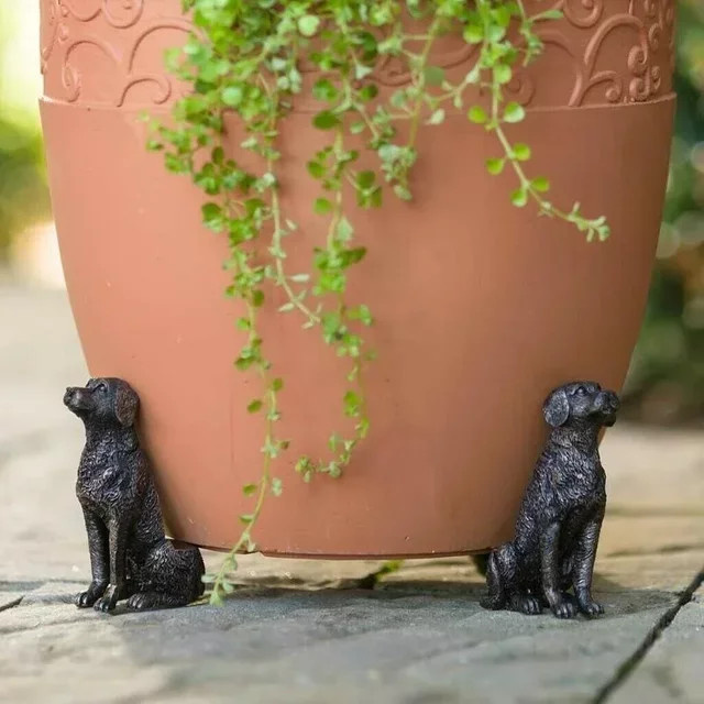 Dekorativer Blumentopfhalter in Tierform für Garten und Outdoor als Pflanzunterstützung und Gartenstatue - Bild 1