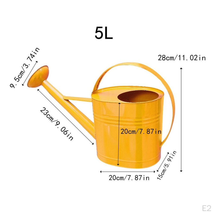 craftDIY Gießkanne mit langem Ausguss in Orange, 5 l - Bild 2