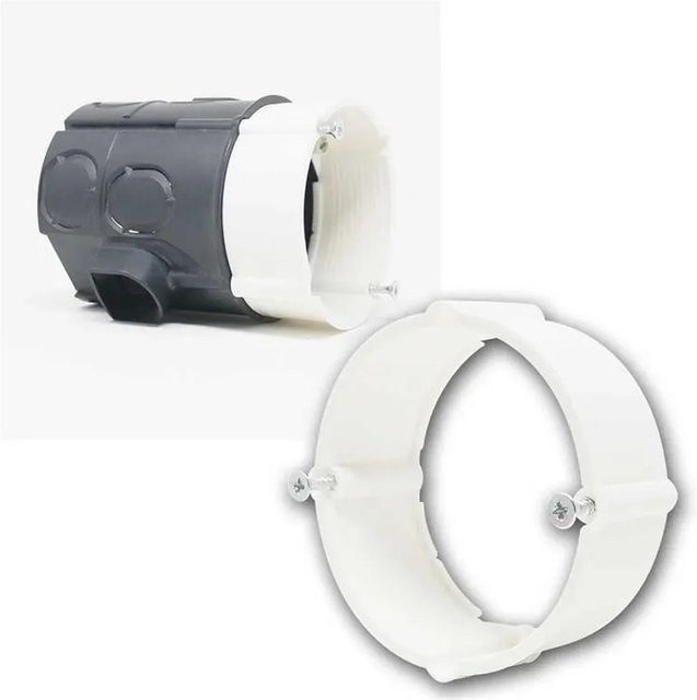 world-trading-net 3er Pack Putzausgleichring aus Kunststoff, Farbe: Weiß, Durchmesser: 24 mm, 60 mm - Bild 1