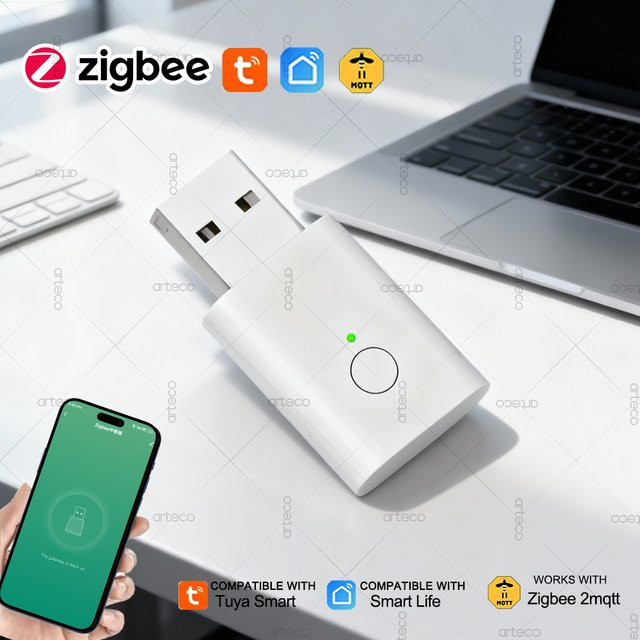 Tuya ZigBee 3.0 Signal Repeater USB Signal Verstärker in Weiß für Smart Home Automatisierung und Home Assistant - Bild 1