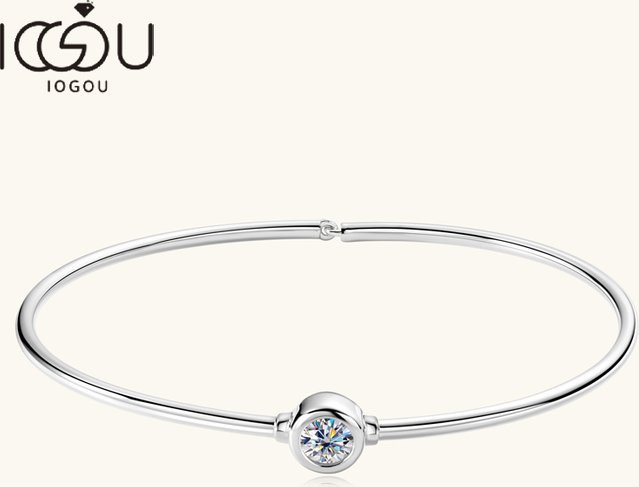 IOGOU Armreif 925 Silber, Moissanit, Damen - Bild 1