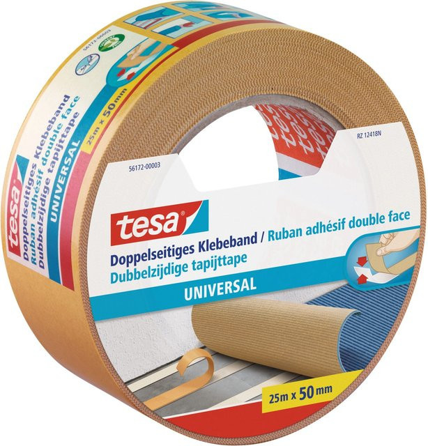 Tesa Universal doppelseitiges Klebeband transparent, Breite: 50 mm, Länge: 25 m - Bild 1