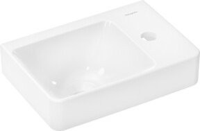 Hansgrohe Handwaschbecken Xelu Q aus Keramik in Weiß, Wandhängend, Rechteckig, B: 36,0 cm, T: 25,0 cm, H: 9,0 cm - Bild 1