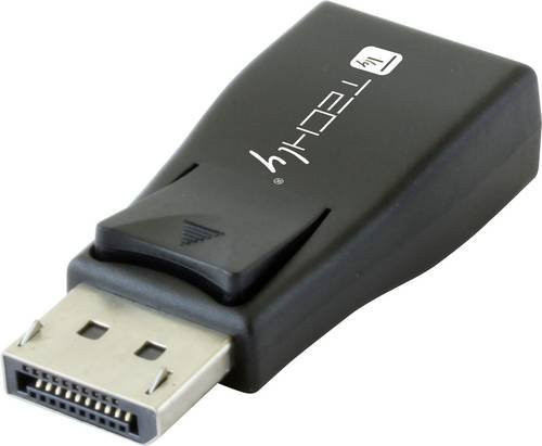 TECHly IADAP-DSP-230T DisplayPort auf VGA Adapter Schwarz (1x DisplayPort Stecker - 1x VGA Buchse) - Bild 1