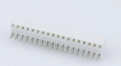Molex Einbau-Buchsenleiste Standard in Weiß mit Goldkontakten, 18 Polzahl, Rastermaß: 2.54 mm - Bild 1