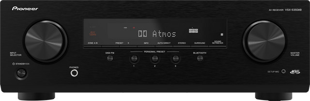 Pioneer AV-Receiver VSX-535 in Schwarz mit Bluetooth, HDMI und Optical - Bild 1