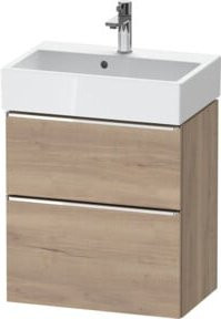 Duravit Waschtischunterschrank D-Neo Compact in Braun, Wandhängend, B/T/H: 58,4 x 37,2 x 62,5 cm - Bild 1
