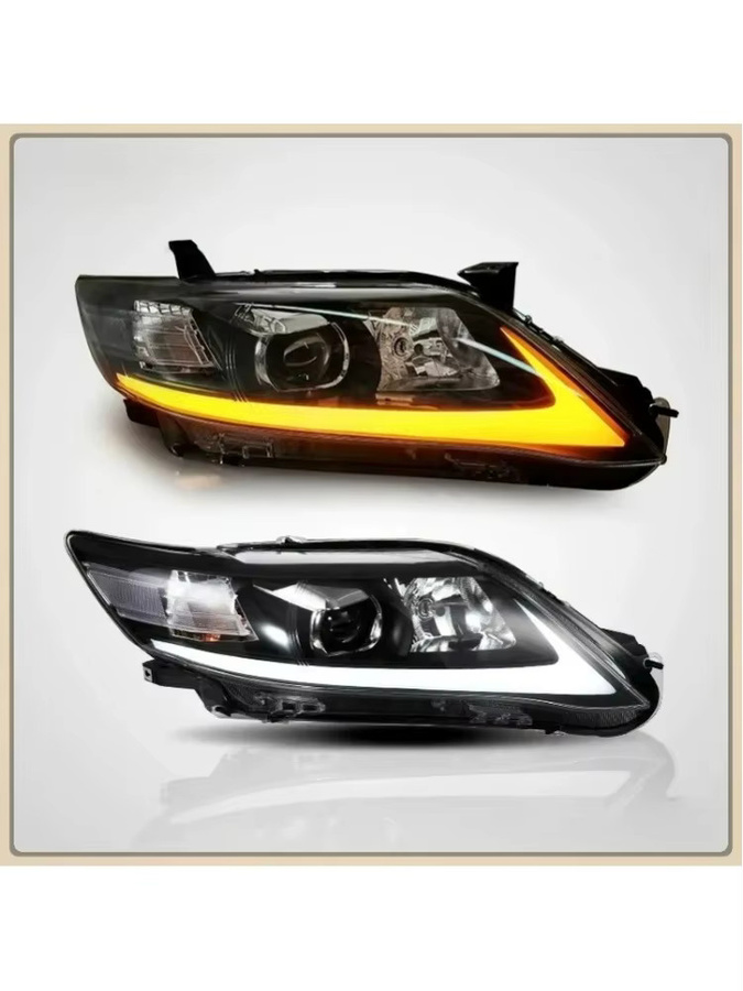 LED-Scheinwerfer mit sequenziellem Blinker für Toyota Camry 2009-2011 in Schwarz von carinamoba - Bild 2