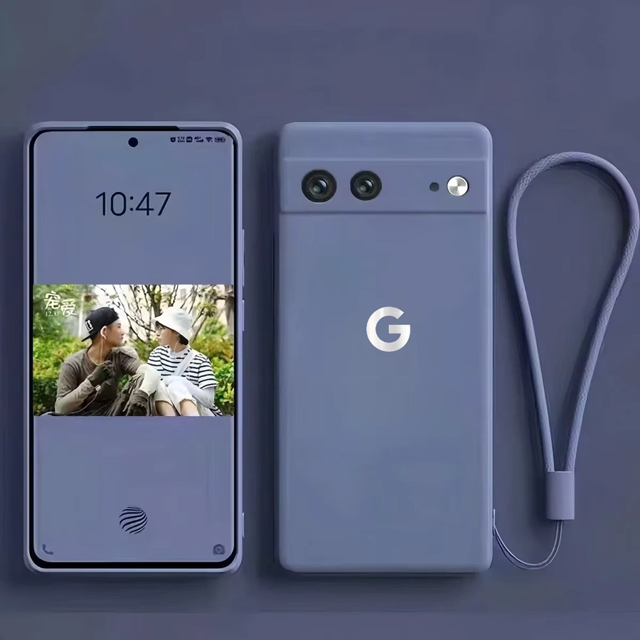 Google Magnetische Flüssigsilikon Schutzhülle mit Lanyard für Google Pixel 10 9 Pro XL 9A 8A 7A in Grün - Bild 1