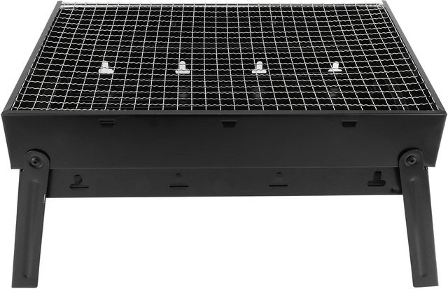 Aimo Edelstahl Grill für Outdoor, Camping und Wandern in Schwarz - Bild 1
