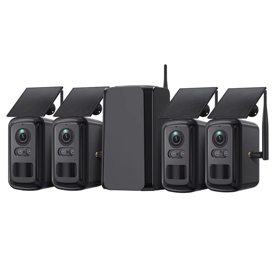INQMEGA 5MP Kabelloses Solar-Kamerasystem mit 4 WLAN Outdoor-Sicherheitskameras in Schwarz und 2-Wege-Audio - Bild 5