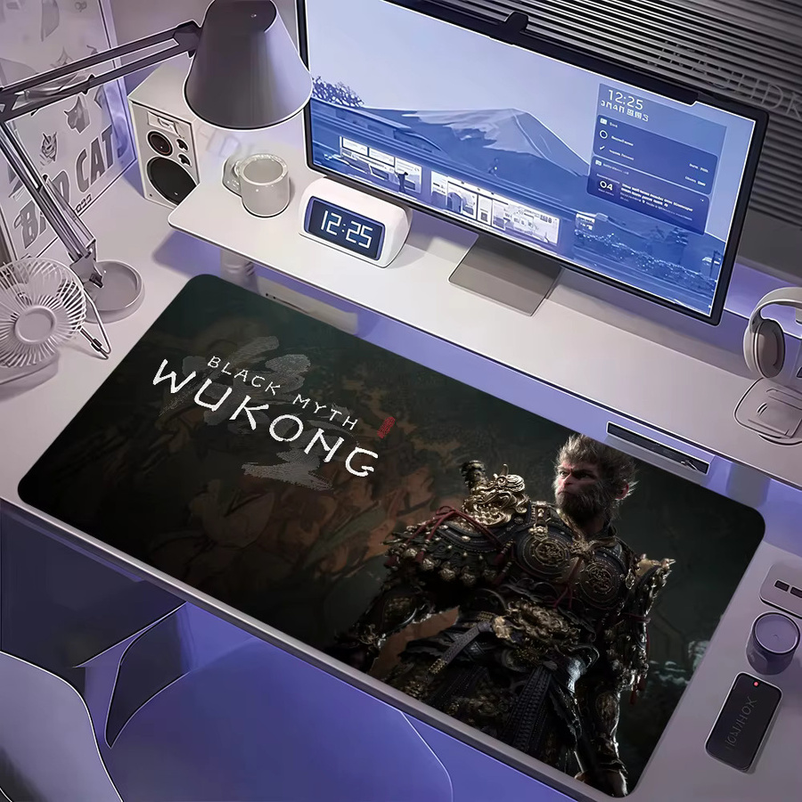 B-Black Myth W-Wukong Gaming-Mousepad, rutschfest und verdickt, Multicolor - Bild 2