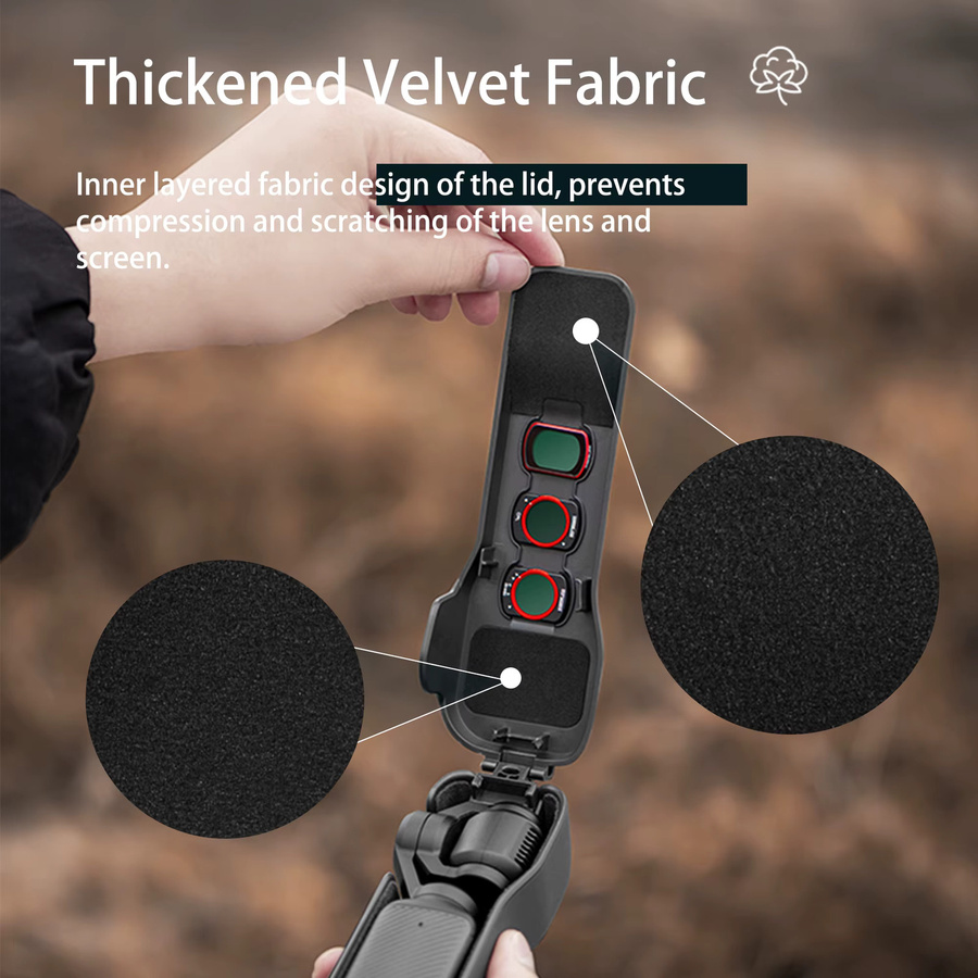 STARTRC Schutzhülle für DJI Osmo Pocket 3 mit Klappdeckel zum Schutz von Gimbal, Objektiv und Bildschirm - Bild 2