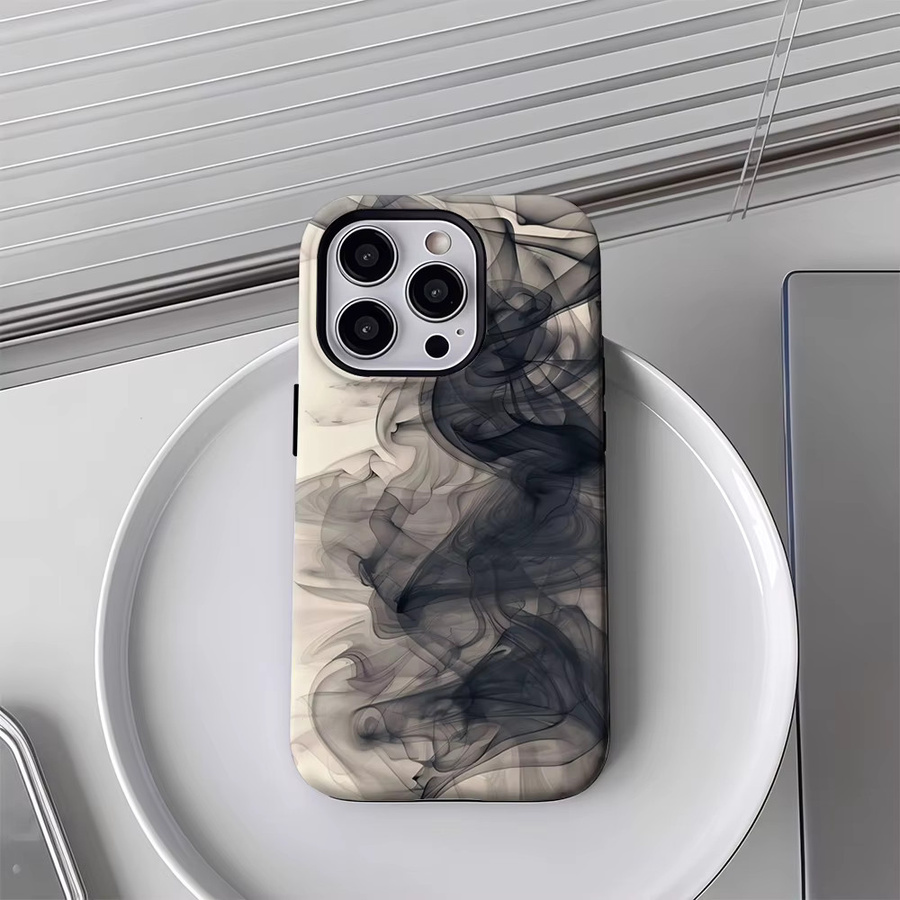 Apple Rauchschleier Handyhülle für iPhone 17 16 15 14 13 Pro Max Plus mit Magnetfunktion und robustem Doppelschicht-Schutz - Bild 4