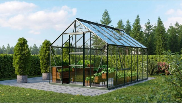 Vitavia Gewächshaus Meridian 1 Smaragd mit Sicherheitsglas und Vorzugsset - Bild 1