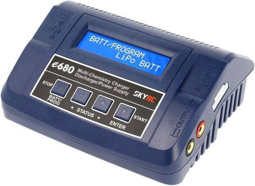 SkyRC e680 Modellbau-Multifunktionsladegerät 8A in Blau für LiPo, LiFePO, LiIon, LiHV, NiMH, NiCd und Blei - Bild 1