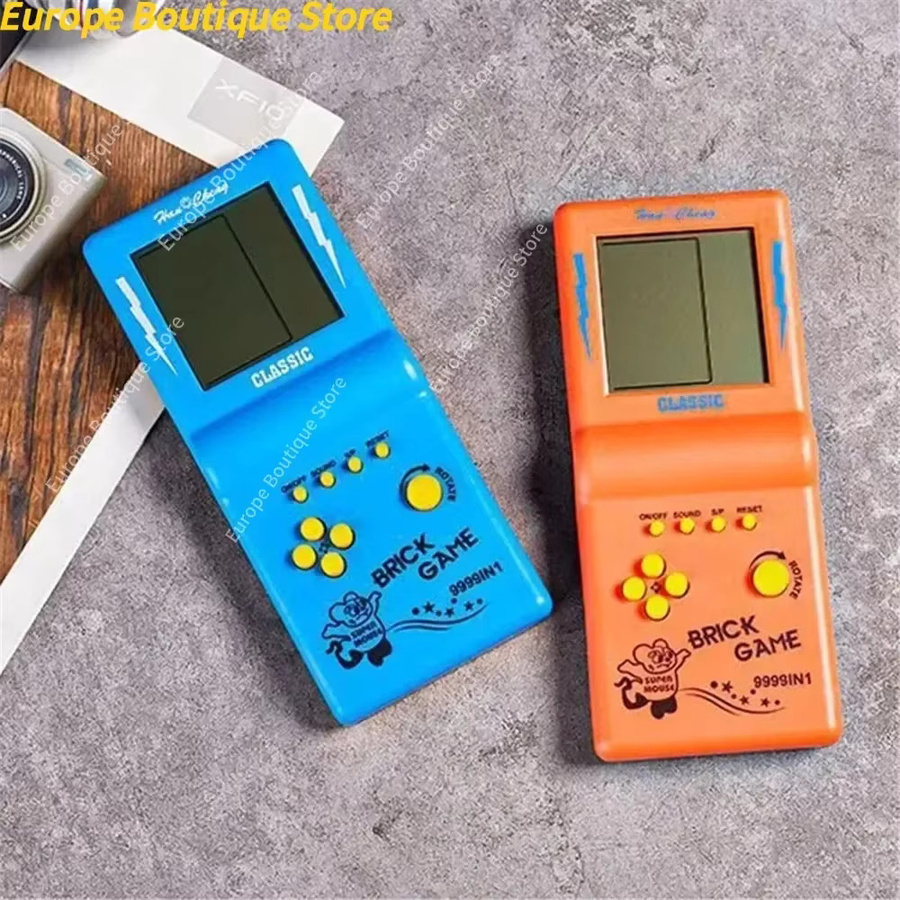 Retro Handheld Spielkonsole Tetris Mini Puzzle Spielzeug für Kinder in Blau mit 3,5 Zoll Display - Bild 3