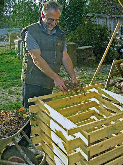 T&J Bodo Holzkomposter aus Kiefer und Fichte in Grün als Stecksystem B/T/H: 100 x 100 x 70 cm - Bild 3