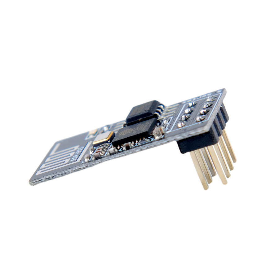 5 Stück RCmall ESP8266 ESP-01S WiFi Serielles Transceiver-Modul mit 4 MB Flash und Breakout Board Breadboard-Adapter in Schwarz - Bild 3