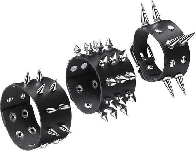 YIRAN Armband Set, PU Leder, Schwarz, Unisex - Bild 1