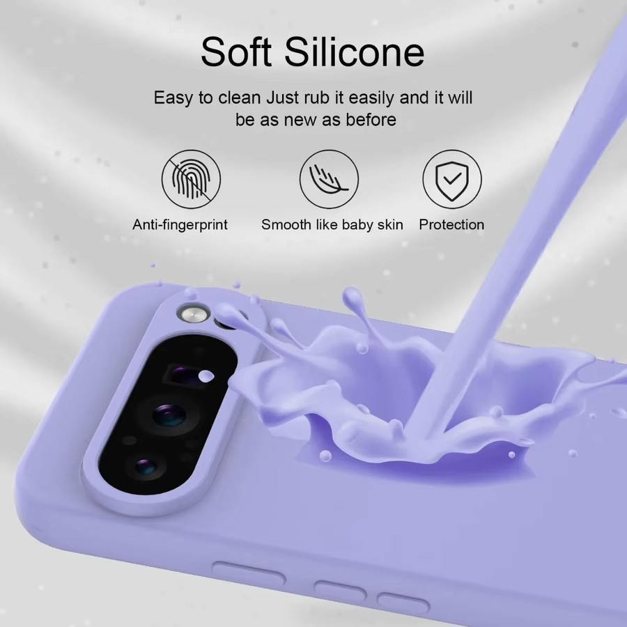 MagSafe magnetische Silikon-Handyhülle für Google Pixel 10 9 Pro XL 8 7 6 A in Purple - Bild 3