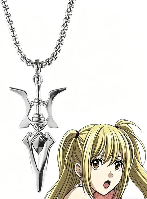 YUMEI Halskette mit Halberd-Anhänger und Ohrringe, Silber, Ohne Stein - Bild 1