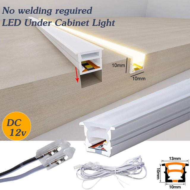 YSRSAI Neon LED Streifen Licht in Weiß, 12V Silikon Neon Flex Lichtschlauch für Kleiderschrank, Küche und Wohnzimmer - Bild 1