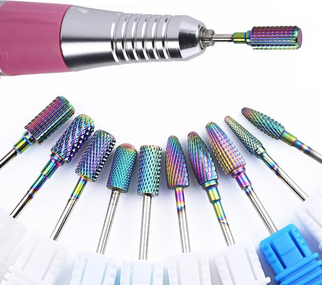 Clou Beaute Nagel Bohrer Bits Fräser, Metallic - Bild 1