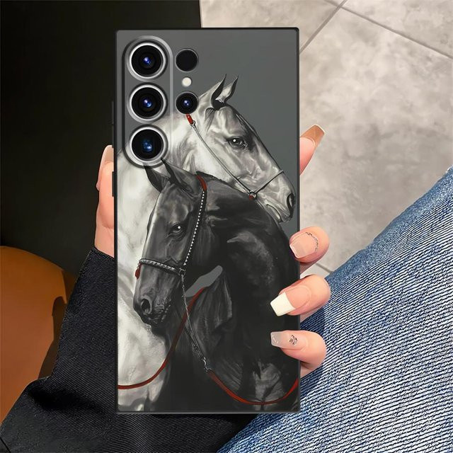 Handyhülle mit Anime-Pferde-Muster für Samsung Galaxy S25 S26 S24 S23 S21 S20 S10 S9 Note 20 Ultra Plus FE in Multicolour - Bild 1