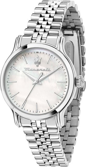 Maserati Epoca Damenuhr, Edelstahl, Perlmutt, Quarz, 34 mm, 10 ATM - Bild 1