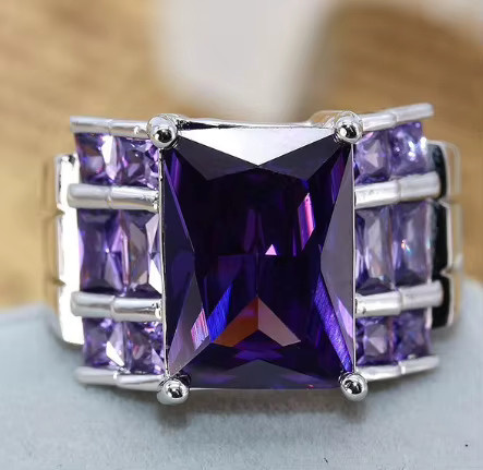 ZSHANSGL Ring 925 Silber, Zirkonia, Vintage, Damen - Bild 2