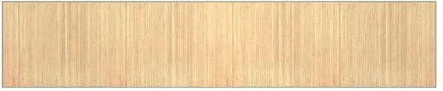 vidaXL Teppich Rechteckig in Beige Natur aus Bambus und Polypropylen B/T: 80 x 400 cm - Bild 1