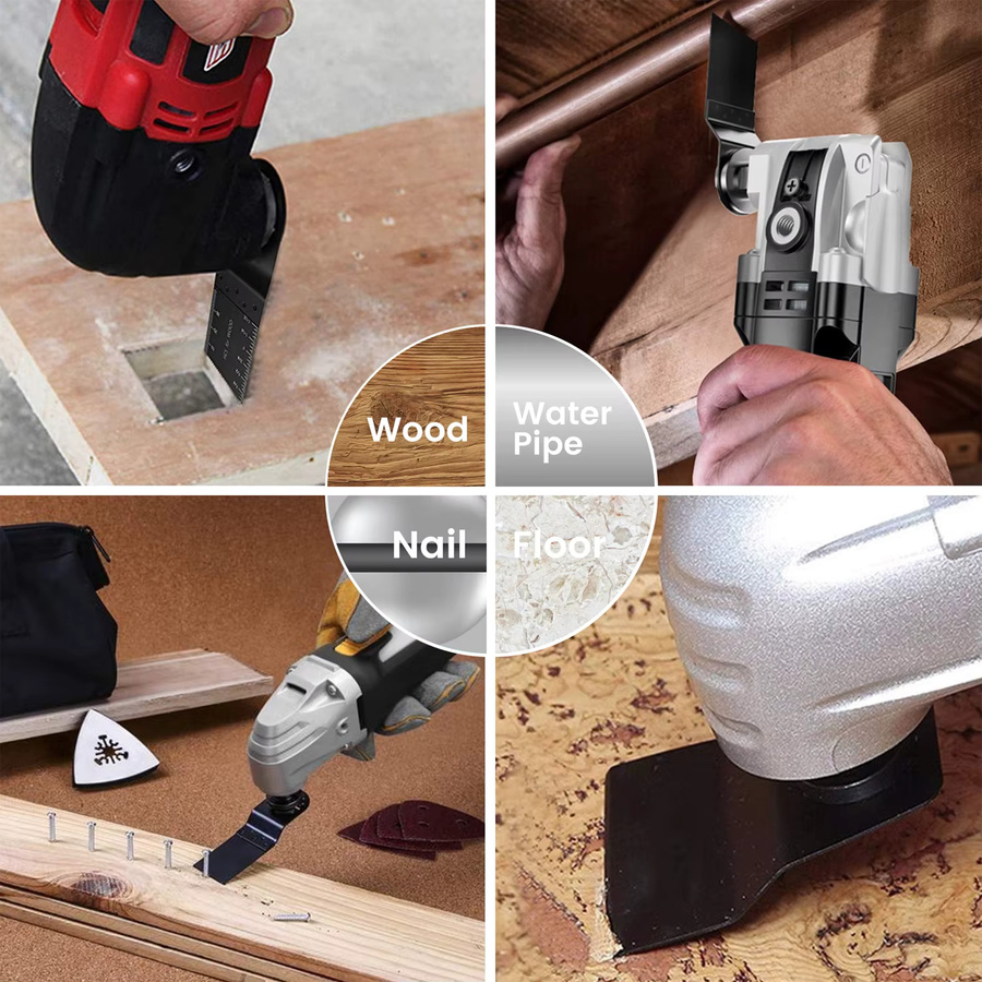 Toorise Multitool Klingen Set für oszillierende Sägen mit Quick Release für Holz und Metall - Bild 3