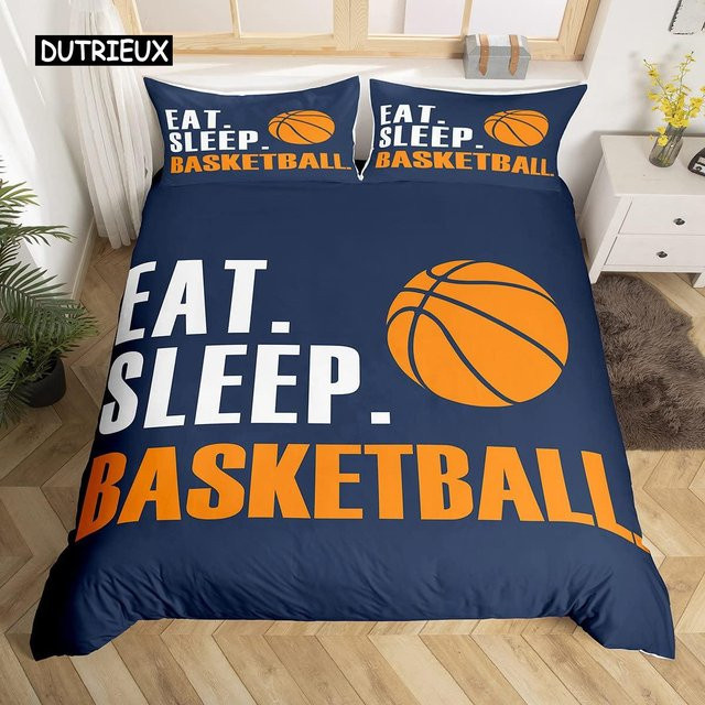 Basketball Bettwäscheset Binchi Outdoor Product mit No Failure Motiv in Blau, 3-teilig, B/H: 150 x 200 cm - Bild 1