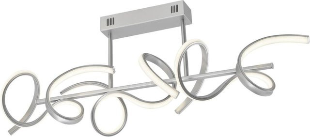 Just Light LED-Deckenleuchte Curls Silber Aluminium und Stahl, B/T/H: 21 x 25 x 82 cm - Bild 1